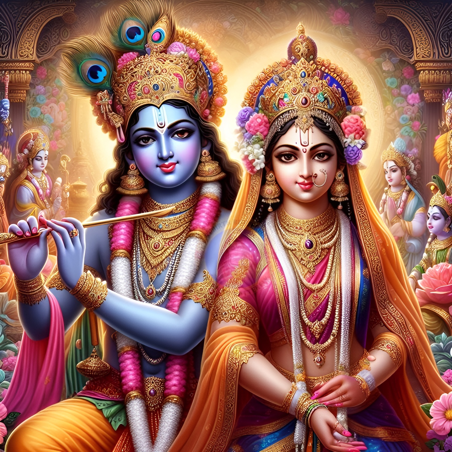 Lord Radha Krishna Pooja